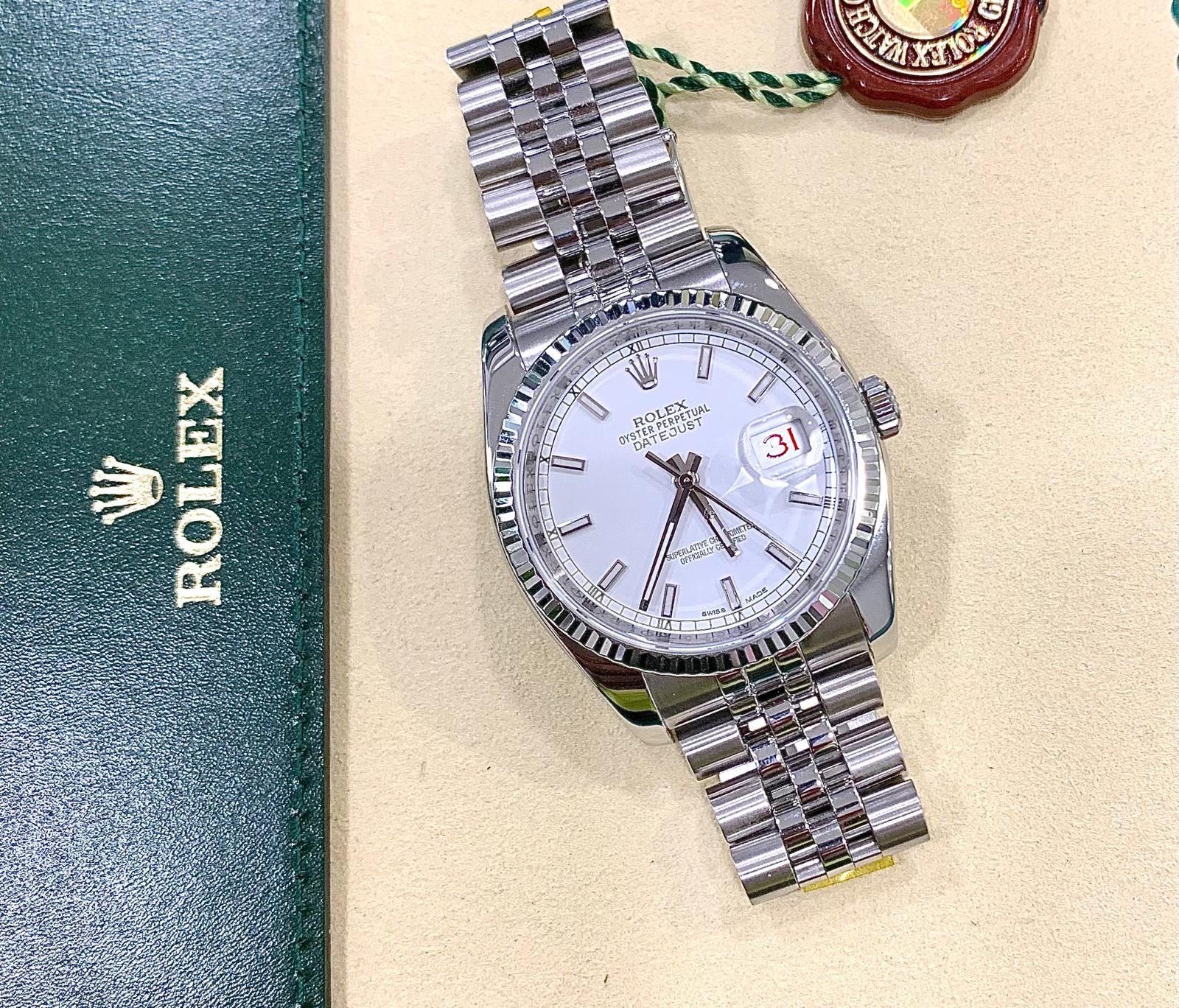 Rolex DATEJUST 36 Bianco jubilee